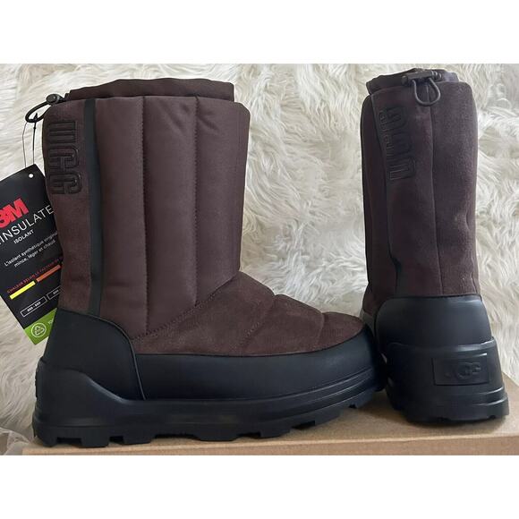 UGG CLASSIC KLAMATH SHORT BURNT SEDAR SUEDE SHEEPSKIN WOMEN'S BOOTS CHOOSE SIZE - Picture 4 of 7